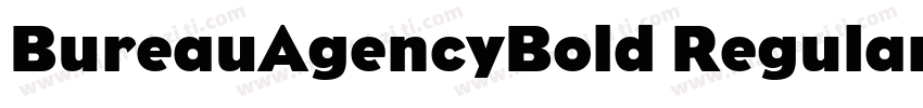 BureauAgencyBold Regular字体转换